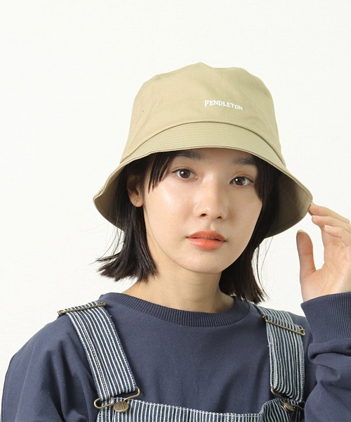 PENDLETON（ペンドルトン）の「【 PENDLETON / ペンドルトン 】EMB BUCKET HAT / ロゴ刺繍バケットハット 　サファリハット（ハット・メンズ・ベージュ/ネイビー/カーキ/ブラック/ライトブラウン・FREE）」の19枚目の写真