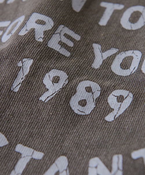 CUBE SUGAR(キューブシュガー)の「スラブ天竺 ピグメント染 クルーネック Tシャツ(Tシャツ/カットソー・レディース・ナチュラル/チャコールグレー/ピンク・M)」の18枚目の写真