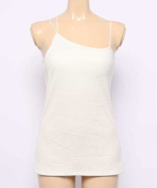 mystic（ミスティック）の「パット付きレイヤードキャミソール（キャミソール・レディース・ブラック/グレー/ブラウン/オフホワイト・FREE）」の2枚目の写真