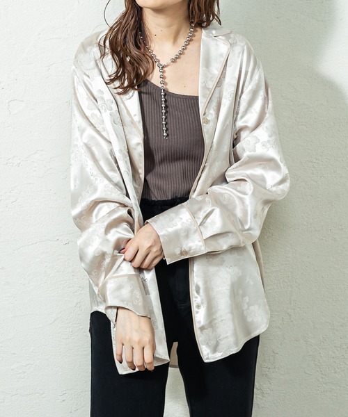 mystic（ミスティック）の「パット付きレイヤードキャミソール（キャミソール・レディース・ブラック/グレー/ブラウン/オフホワイト・FREE）」の9枚目の写真