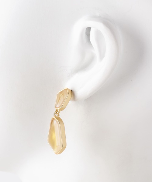 SMELLY（スメリー）の「カラーカタチサガリピアス（ピアス（両耳用）・レディース・イエロー/ミント・-）」の8枚目の写真