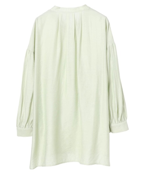 SLURR（スラ―）の「チャイナボタンシアーパフスリーブブラウス（シャツ/ブラウス・レディース・ベージュ/アイボリー/ミント・FREE）」の17枚目の写真