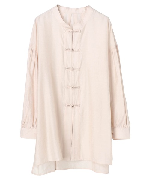 SLURR（スラ―）の「チャイナボタンシアーパフスリーブブラウス（シャツ/ブラウス・レディース・ベージュ/アイボリー/ミント・FREE）」の22枚目の写真