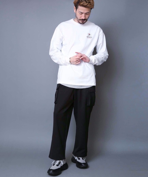 BEN DAVIS（ベンデイビス）の「【BEN DAVIS/ベンデイビス】バックプリントロンＴ　　スマイリングゴリラ 　ブランドロゴ　ユニセックス（Tシャツ/カットソー・メンズ・ブラック/ホワイト/パープル・LARGE/X-LARGE/MEDIUM）」の22枚目の写真