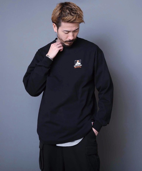 BEN DAVIS（ベンデイビス）の「【BEN DAVIS/ベンデイビス】バックプリントロンＴ　　スマイリングゴリラ 　ブランドロゴ　ユニセックス（Tシャツ/カットソー・メンズ・ブラック/ホワイト/パープル・LARGE/X-LARGE/MEDIUM）」の16枚目の写真