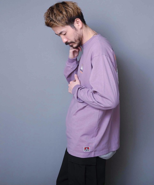 BEN DAVIS（ベンデイビス）の「【BEN DAVIS/ベンデイビス】バックプリントロンＴ　　スマイリングゴリラ 　ブランドロゴ　ユニセックス（Tシャツ/カットソー・メンズ・ブラック/ホワイト/パープル・LARGE/X-LARGE/MEDIUM）」の11枚目の写真