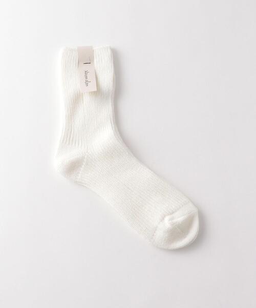 Steven Alan(スティーブンアラン)の「<Steven Alan>RIB SOCKS/ソックス(ソックス/靴下・レディース・ホワイト/クリーム/ブラック・FREE)」の2枚目の写真