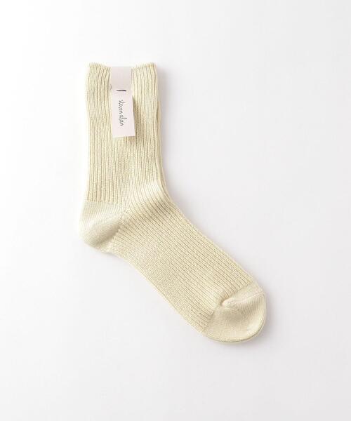 Steven Alan(スティーブンアラン)の「<Steven Alan>RIB SOCKS/ソックス(ソックス/靴下・レディース・ホワイト/クリーム/ブラック・FREE)」の3枚目の写真