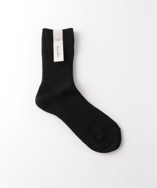 Steven Alan(スティーブンアラン)の「<Steven Alan>RIB SOCKS/ソックス(ソックス/靴下・レディース・ホワイト/クリーム/ブラック・FREE)」の1枚目の写真