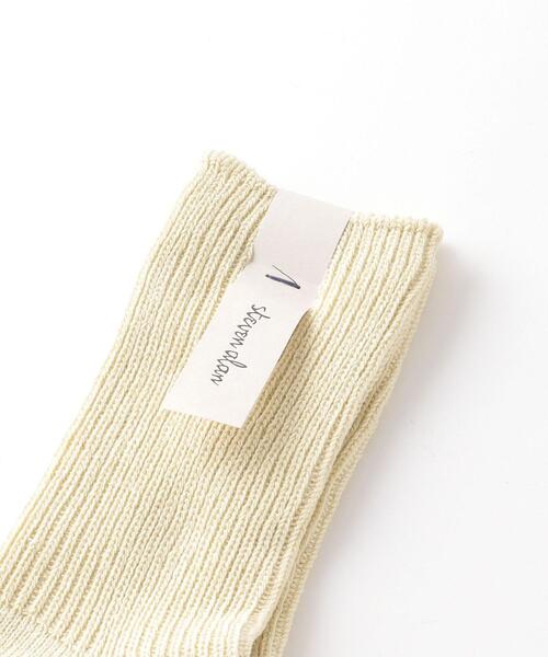 Steven Alan(スティーブンアラン)の「<Steven Alan>RIB SOCKS/ソックス(ソックス/靴下・レディース・ホワイト/クリーム/ブラック・FREE)」の4枚目の写真