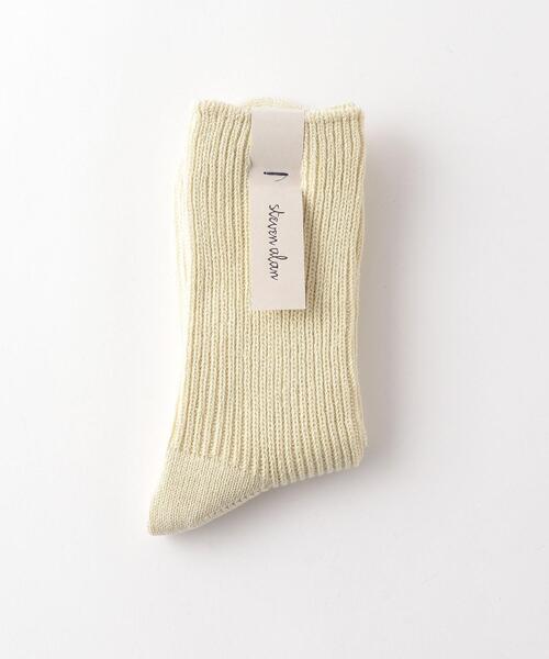 Steven Alan(スティーブンアラン)の「<Steven Alan>RIB SOCKS/ソックス(ソックス/靴下・レディース・ホワイト/クリーム/ブラック・FREE)」の7枚目の写真