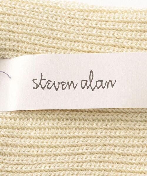 Steven Alan(スティーブンアラン)の「<Steven Alan>RIB SOCKS/ソックス(ソックス/靴下・レディース・ホワイト/クリーム/ブラック・FREE)」の8枚目の写真