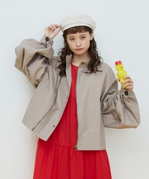MERLOT | ボリュームスリーブショートモッズブルゾン(ブルゾン)