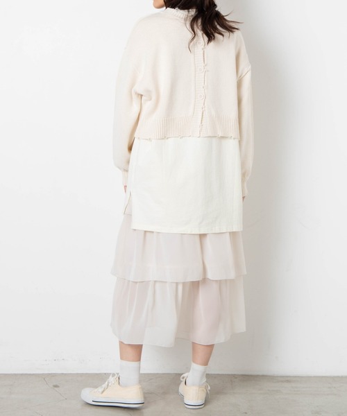 WEGO（ウィゴー）の「WEGO/2wayショートダメージカーディガン（カーディガン/ボレロ・レディース・グリーン/オフホワイト/ライトグレー・FREE）」の20枚目の写真