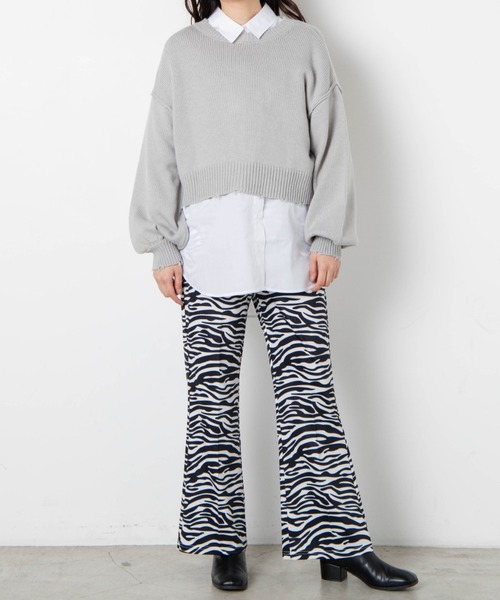 WEGO（ウィゴー）の「WEGO/2wayショートダメージカーディガン（カーディガン/ボレロ・レディース・グリーン/オフホワイト/ライトグレー・FREE）」の16枚目の写真