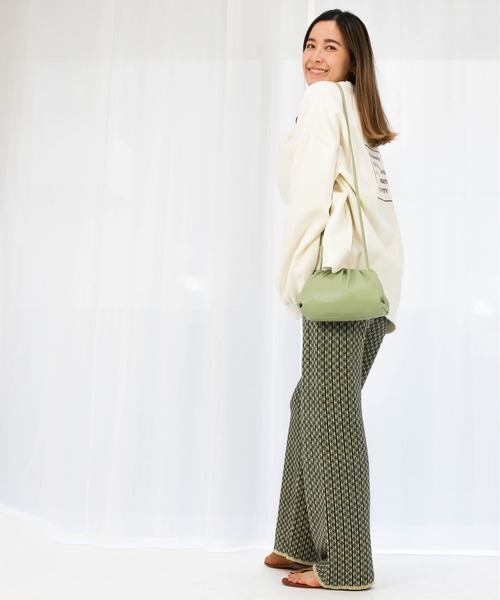 Per sist ence（パーシエンス）の「Per sist ence/パーシエンス　ジャガードストレートパンツ（その他パンツ・レディース・ブルー/ベージュ/オフホワイト/アイボリー・FREE）」の17枚目の写真