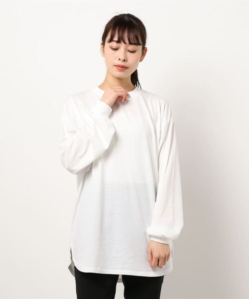 RAG MACHINE（ラグマシーン）の「【RAG MACHINE】カットレイヤード（アンサンブル・レディース・オフホワイト/グリーン/ダークグレー・L/M）」の6枚目の写真