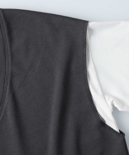 RAG MACHINE（ラグマシーン）の「【RAG MACHINE】カットレイヤード（アンサンブル・レディース・オフホワイト/グリーン/ダークグレー・L/M）」の20枚目の写真