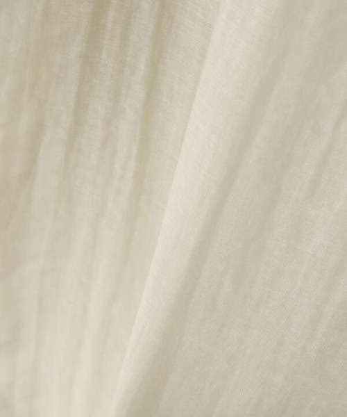 N.（N. Natural Beauty Basic）（エヌエヌナチュラルビューティーベーシック）の「◆バンドカラーシアーシャツ（シャツ/ブラウス・レディース・ブルーグレー/ナチュラル・MEDIUM）」の13枚目の写真