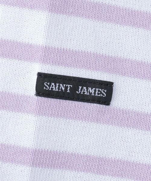 SAINT JAMES（セントジェームス）の「＜SAINT JAMES＞OUESSANT BORDER PULLOVER/カットソー（Tシャツ/カットソー・レディース・ライラック/ライトブルー/ケリー/オフホワイト・06/03）」の6枚目の写真