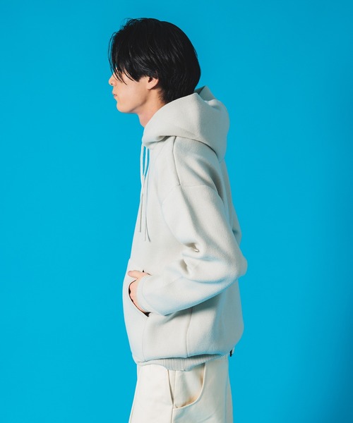 NewAnce（ニュアンス）の「【NewAnce】ビッグシルエットヘビーウェイトニットパーカー（パーカー・メンズ・ブラック/ネイビー/グレー/アイボリー・4/5）」の10枚目の写真