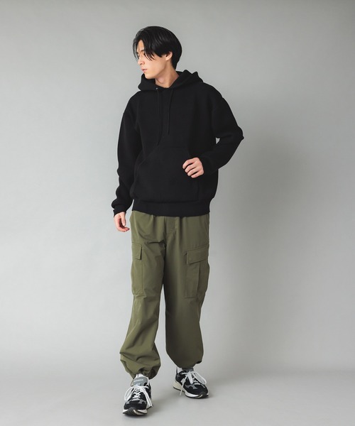 NewAnce（ニュアンス）の「【NewAnce】ビッグシルエットヘビーウェイトニットパーカー（パーカー・メンズ・ブラック/ネイビー/グレー/アイボリー・4/5）」の12枚目の写真