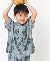 MAKE YOUR DAY | パイナップル柄アロハシャツ■80～140cm(シャツ/ブラウス)