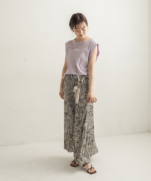 CAPRICIEUX LE'MAGE(カプリシューレマージュ)の「ゼブラプリーツスカート(スカート・レディース・ブラウン/グレー・FREE)」の15枚目の写真