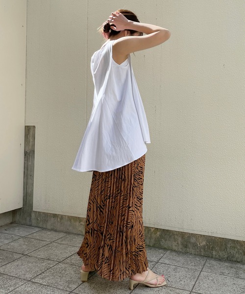 CAPRICIEUX LE'MAGE(カプリシューレマージュ)の「ゼブラプリーツスカート(スカート・レディース・ブラウン/グレー・FREE)」の20枚目の写真