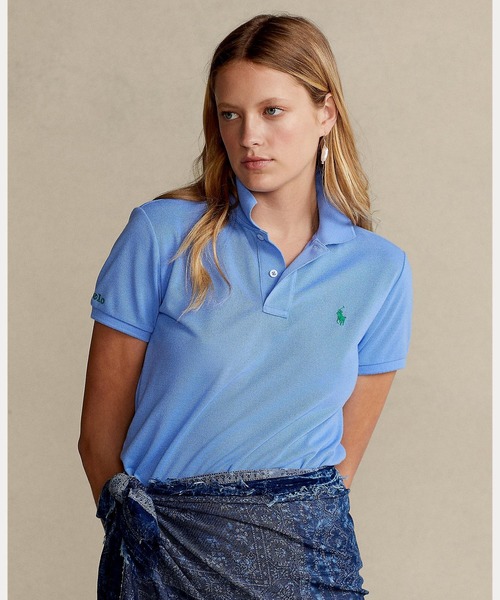 POLO RALPH LAUREN(ポロ ラルフ ローレン)の「アース ポロシャツ(ポロシャツ・レディース・ブルー系3・SMALL/MEDIUM/LARGE/X-LARGE/X-SMALL)」の1枚目の写真