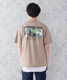 ポンチＴシャツタンクアンサンブル　Tシャツ/タンクトップセットアップ　バックプリント　ワンポイントプリント/刺繍