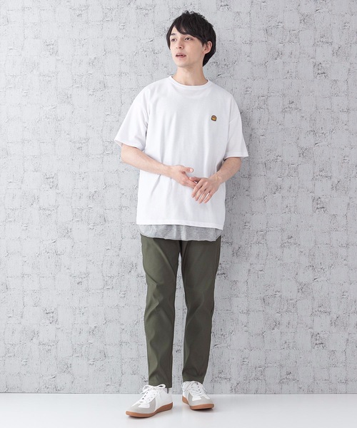 JEANS MATE(ジーンズメイト)の「ポンチTシャツタンクアンサンブル Tシャツ/タンクトップセットアップ バックプリント ワンポイントプリント/刺繍(Tシャツ/カットソー・メンズ・ベージュ/ブルー/オフホワイト/ホワイト/スミクロ・MEDIUM/LARGE)」の11枚目の写真
