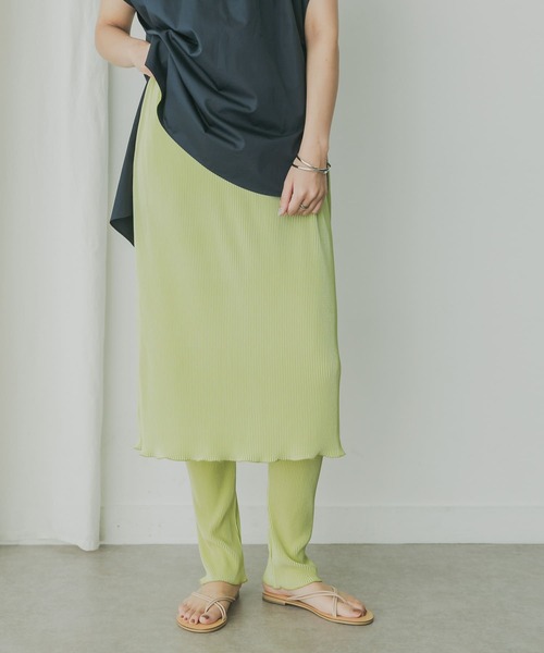 KBF+（ケービーエフプラス）の「KBF+　レギンススカート（スカート・レディース・ライトグレー/グリーン系その他/ブラック・ONE）」の11枚目の写真