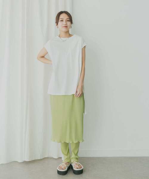 KBF+（ケービーエフプラス）の「KBF+　レギンススカート（スカート・レディース・ライトグレー/グリーン系その他/ブラック・ONE）」の15枚目の写真