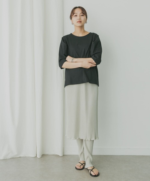 KBF+（ケービーエフプラス）の「KBF+　レギンススカート（スカート・レディース・ライトグレー/グリーン系その他/ブラック・ONE）」の18枚目の写真