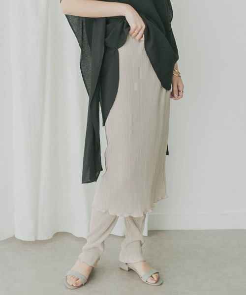 KBF+（ケービーエフプラス）の「KBF+　レギンススカート（スカート・レディース・ライトグレー/グリーン系その他/ブラック・ONE）」の19枚目の写真