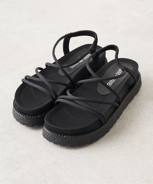 OLIVE des OLIVE(オリーブデオリーブ)の「コードサンダル(サンダル・レディース・ブラック/ブラウン/オフホワイト・SMALL/MEDIUM/LARGE)」の13枚目の写真