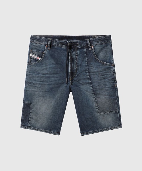 DIESEL（ディーゼル）の「メンズ デニム ショートパンツ パッチ