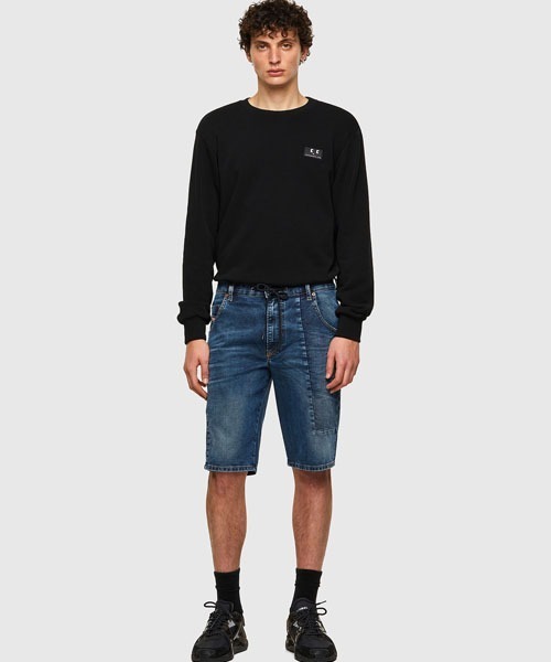 DIESEL（ディーゼル）の「メンズ デニム ショートパンツ パッチ