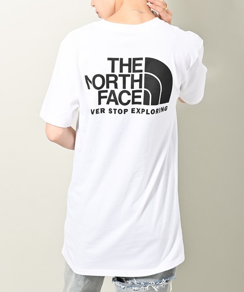 THE NORTH FACE（ザノースフェイス）の「THE NORTH FACE (ザ・ノース フェイス) THRWBACK 半袖Tシャツ（Tシャツ/カットソー・レディース・ホワイト/ブラック・S/M）」の2枚目の写真