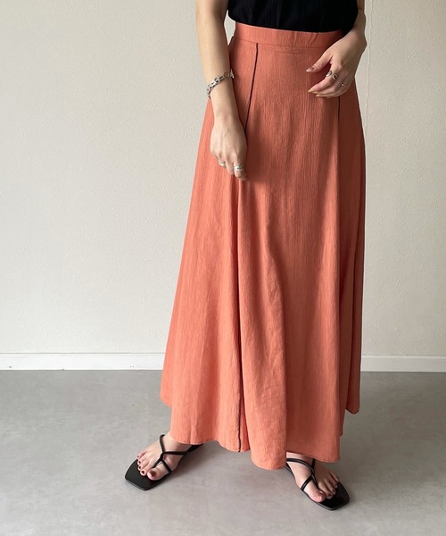 y/m by misato（イムバイミサト）の「楊柳パイピングマーメイドスカート（スカート・レディース・ベージュ/オレンジ/アイボリー/ライトカーキ・FREE）」の15枚目の写真