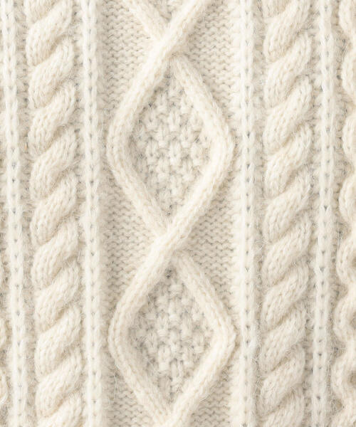 TOMORROWLAND （トゥモローランド）の「エアリーケーブル クルーネックベスト（ニット/セーター・レディース・ホワイト/パープル系その他4・S）」の12枚目の写真