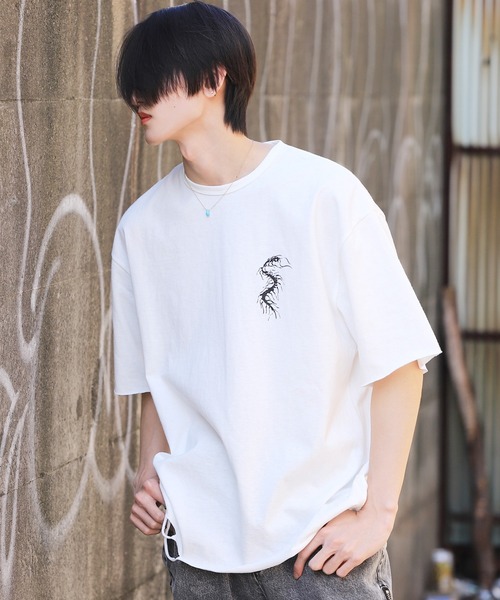 Espina（エスピナ）の「センチピードダメージTシャツ（Tシャツ/カットソー・メンズ・ホワイト/ブラック・FREE）」の3枚目の写真