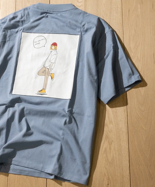 Limited Line Naive Magic(リミテッドラインナイーブマジック)の「【a】天竺バックプリント クルーネック半袖BIG Tシャツ(Tシャツ/カットソー・メンズ・ホワイト系その他/グリーン系その他/ブラック/グリーン/ブラウン系その他/ブラウン/ブラック系その他/ブルー系その他/ベージュ/ベージュ系その他/ホワイト/ブルー・MEDIUM/LARGE)」の11枚目の写真