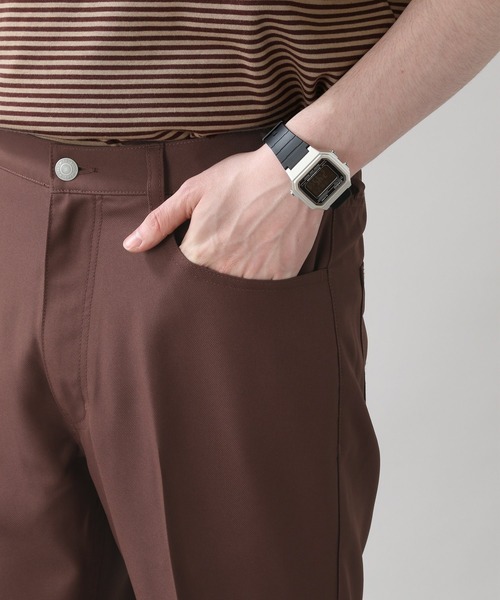 RAGEBLUE(レイジブルー)の「センタープレス/ライトPEツイルナローアンクルパンツ/950024(スラックス・メンズ・ブラック/ダークブラウン/グリーン系その他・MEDIUM/LARGE)」の14枚目の写真