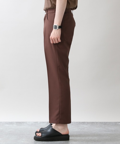 RAGEBLUE(レイジブルー)の「センタープレス/ライトPEツイルナローアンクルパンツ/950024(スラックス・メンズ・ブラック/ダークブラウン/グリーン系その他・MEDIUM/LARGE)」の11枚目の写真