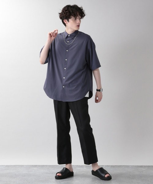 RAGEBLUE(レイジブルー)の「センタープレス/ライトPEツイルナローアンクルパンツ/950024(スラックス・メンズ・ブラック/ダークブラウン/グリーン系その他・MEDIUM/LARGE)」の21枚目の写真