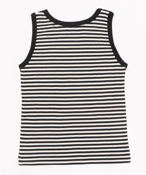 agnes b.（アニエスベー）の「J190 E TS キッズ ボーダータンクトップ（タンクトップ・キッズ・ブラック・6YEAR/8YEAR/10YEAR/12YEAR）」の2枚目の写真