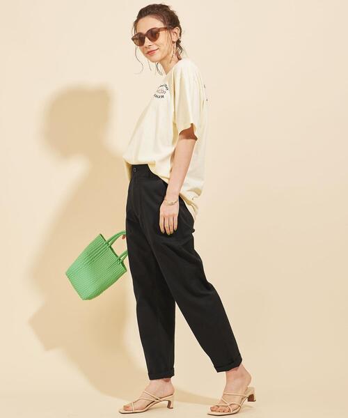 BEAUTY&YOUTH UNITED ARROWS（ビューティーアンドユースユナイテッドアローズ）の「【WEB限定】by ※コットンギャバ ベイカーテーパードパンツ ∴（その他パンツ・レディース・ベージュ/オフホワイト/オリーブ/ブラック・SMALL/MEDIUM/LARGE）」の20枚目の写真