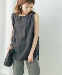 URBAN RESEARCH ROSSO | UR GREEN タックノースリーブプルオーバー(Tシャツ/カットソー)